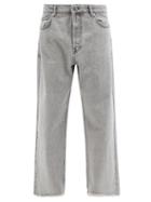 Raey - Gait Organic-cotton Super Wide-leg Jeans - Womens - Light Grey