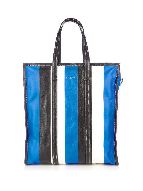Balenciaga Bazar Medium Grained-leather Tote