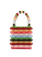 Matchesfashion.com Shrimps - Antonia Bead And Faux-pearl Embellished Bag - Womens - Multi