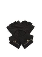 Matchesfashion.com Adidas By Stella Mccartney - Logo-print Training Gloves - Womens - Black