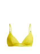 Matchesfashion.com Bower - Tangiers Bikini Top - Womens - Yellow