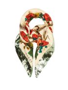 Matchesfashion.com Gucci - Floral Sequin Embellished Silk Scarf - Womens - Green