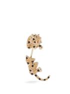 Yvonne Lon - Leopard Spinel, Sapphire & 9kt Gold Single Earring - Womens - Yellow Gold