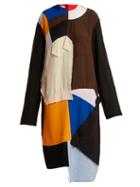 Matchesfashion.com Marni - Colour Block Patchwork Dress - Womens - Multi