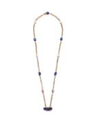 Matchesfashion.com Jade Jagger - Diamond, Tanzanite, Pearl & 18kt Gold Necklace - Womens - Blue