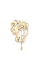 Ellery Gold-plated Face Brooch