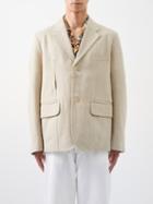 Jacquemus - La Veste Linen Suit Jacket - Mens - Beige