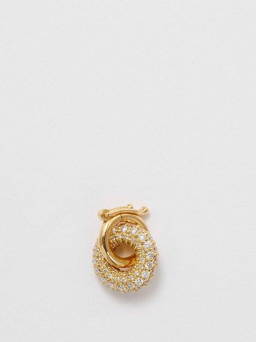 Spinelli Kilcollin - Nebula Blanc Diamond & 18kt Gold Charm - Womens - Yellow Gold
