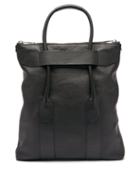 Matchesfashion.com Maison Margiela - Foldable Grained-leather Tote Bag - Mens - Black