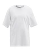 Matchesfashion.com Balenciaga - Graffiti-print Cotton-jersey T-shirt - Womens - White Black
