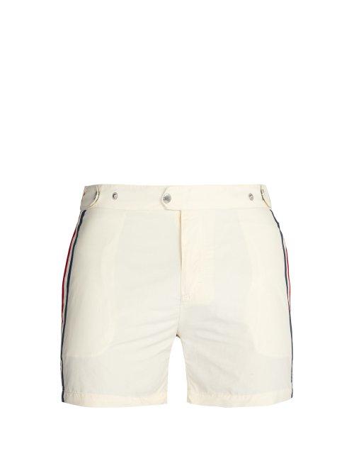 Matchesfashion.com Solid & Striped - The Kennedy Swim Shorts - Mens - White Multi