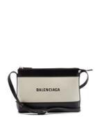 Matchesfashion.com Balenciaga - Logo-print Leather And Canvas Cross-body Bag - Womens - Black Multi
