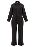 Matchesfashion.com Apiece Apart - Totumo Linen-blend Jumpsuit - Womens - Black