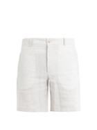 Hecho Mid-rise Straight-leg Linen Shorts