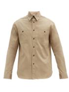 Matchesfashion.com Dunhill - Cotton-twill Utility Shirt - Mens - Beige