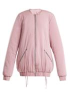 Matchesfashion.com Charli Cohen - Bomber 2s Oversized Jersey Performance Jacket - Womens - Light Pink