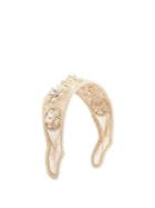 Matchesfashion.com Magnetic Midnight - Faux Pearl-embellished Straw Woven Headband - Womens - White