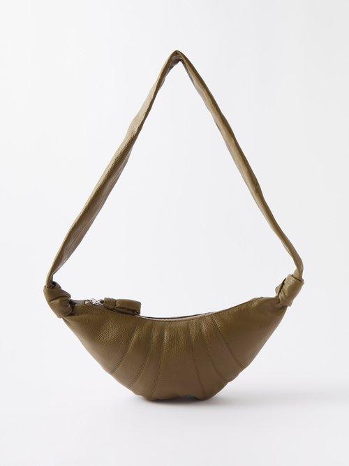 Lemaire - Croissant Small Leather Cross-body Bag - Womens - Brown