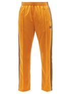 Needles - Narrow Striped-jersey Track Pants - Mens - Yellow