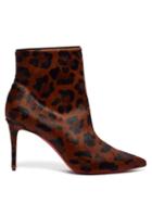 Matchesfashion.com Christian Louboutin - So Kate 85 Leopard-print Calf-hair Leather Boots - Womens - Leopard