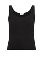 Matchesfashion.com Alexander Mcqueen - Round-neck Ribbed-knit Tank Top - Womens - Black