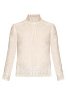 Bliss And Mischief High-neck Linen Blouse