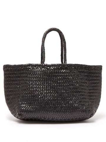 Dragon Diffusion Grace Woven-leather Basket Bag