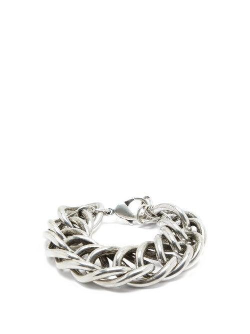 Matchesfashion.com Saint Laurent - Curb-chain Bracelet - Womens - Silver