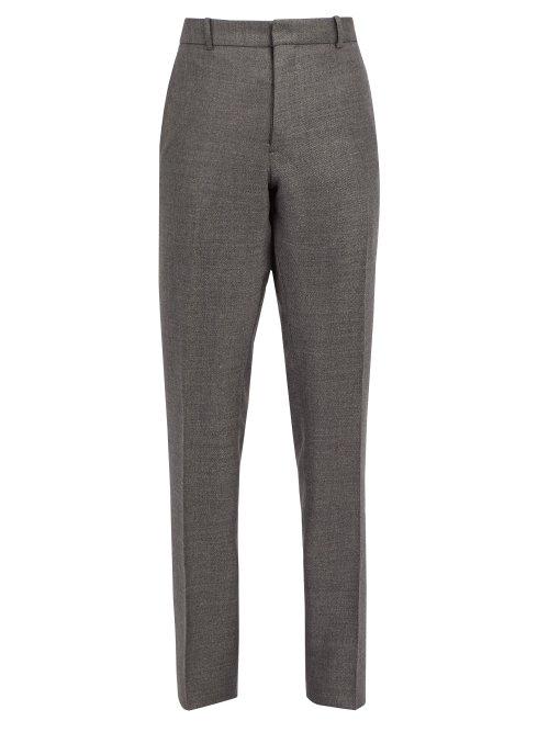Matchesfashion.com Berluti - Wool Blend Tailored Trousers - Mens - Grey