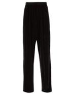 Matchesfashion.com Balenciaga - Oversized Velour Track Pants - Mens - Black