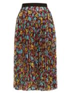 Matchesfashion.com Romance Was Born - Pop Life Semi Sheer Pleated Organza Midi Skirt - Womens - Multi