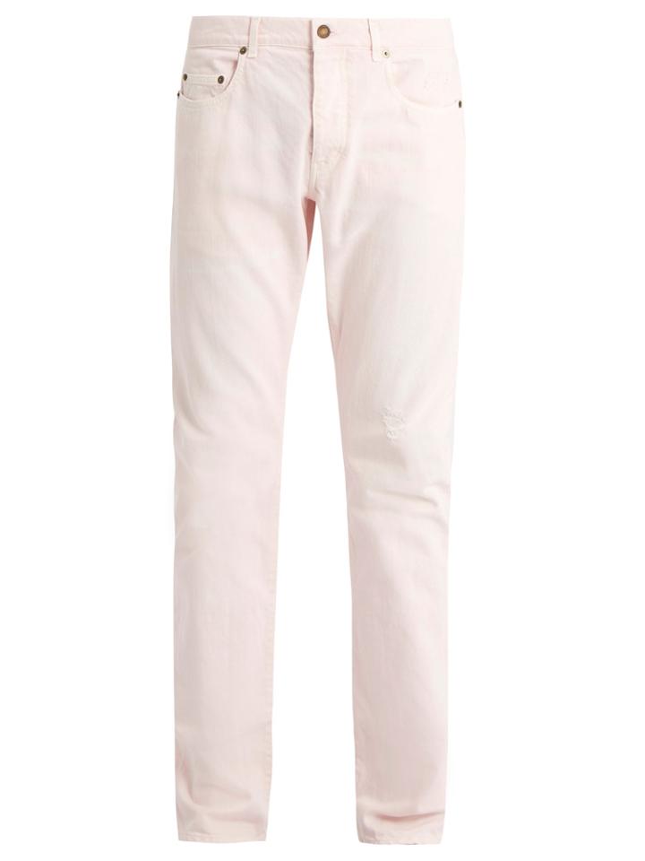 Saint Laurent Mid-rise Slim-leg Jeans