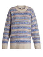 Stella Mccartney Fair Isle Oversized Wool-knit Jacquard Sweater