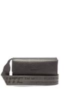 Matchesfashion.com Off-white - Logo Strap Saffiano Leather Cross Body Bag - Mens - Black