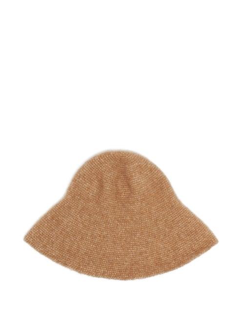 Matchesfashion.com Lauren Manoogian - Cotton, Alpaca And Wool-blend Hat - Womens - Brown