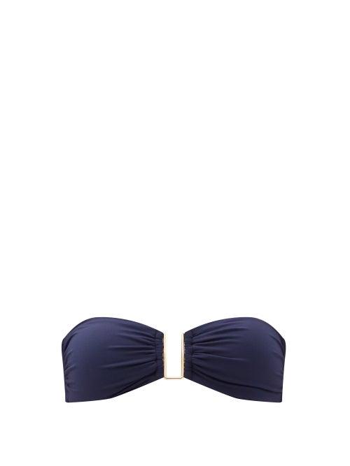 Matchesfashion.com Melissa Odabash - Barcelona Bandeau Bikini Top - Womens - Navy