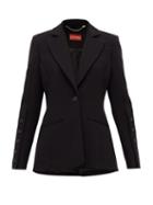Matchesfashion.com Altuzarra - Single-breasted Grain De Poudre Suit Jacket - Womens - Black