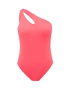 Matchesfashion.com Araks - Umika One Shoulder Swimsuit - Womens - Pink