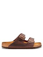 Matchesfashion.com Birkenstock - Arizona Oiled-leather Sandals - Mens - Brown