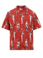 Matchesfashion.com Endless Joy - Hamlet's Mill Printed Flannel Shirt - Mens - Red Multi