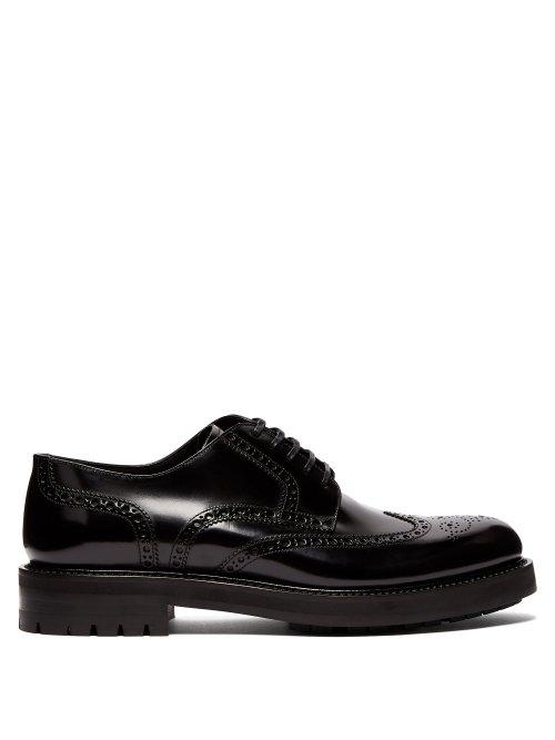 Matchesfashion.com Dolce & Gabbana - Patent Leather Brogues - Mens - Black