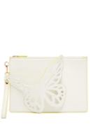 Matchesfashion.com Sophia Webster - Flossy Butterfly Leather Pouch - Womens - White