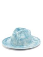 Matchesfashion.com Reinhard Plank Hats - Bonica Felt Fedora Hat - Womens - Blue