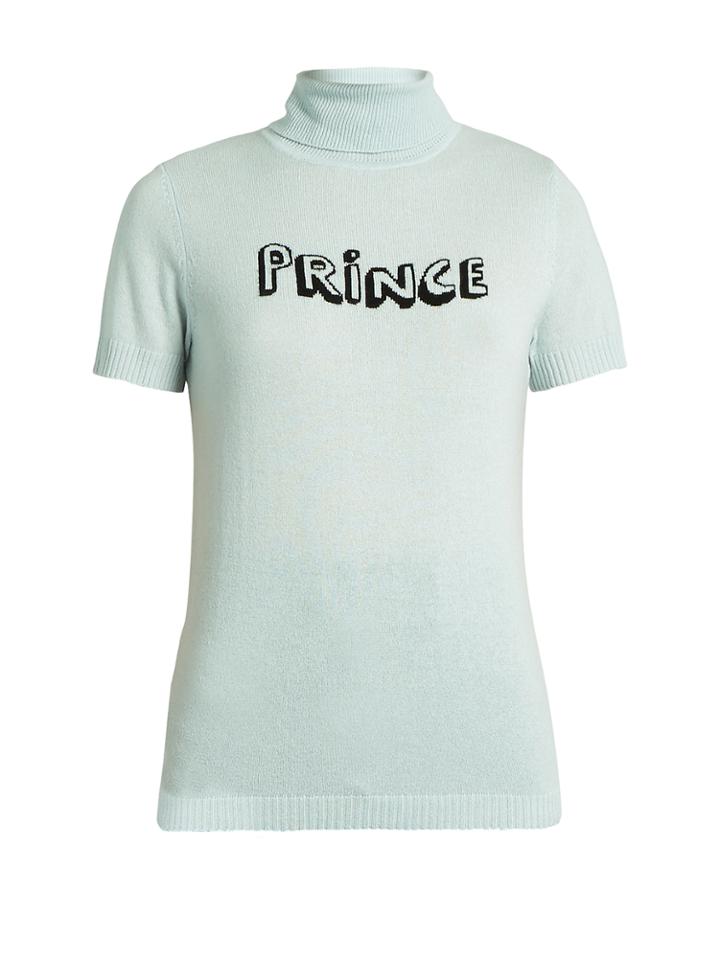 Bella Freud Prince Short-sleeved Cashmere Roll-neck Sweater