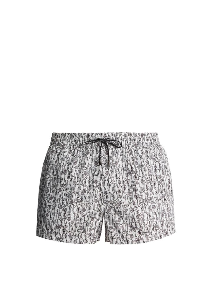 Dolce & Gabbana Floral And Heart-print Swim Shorts