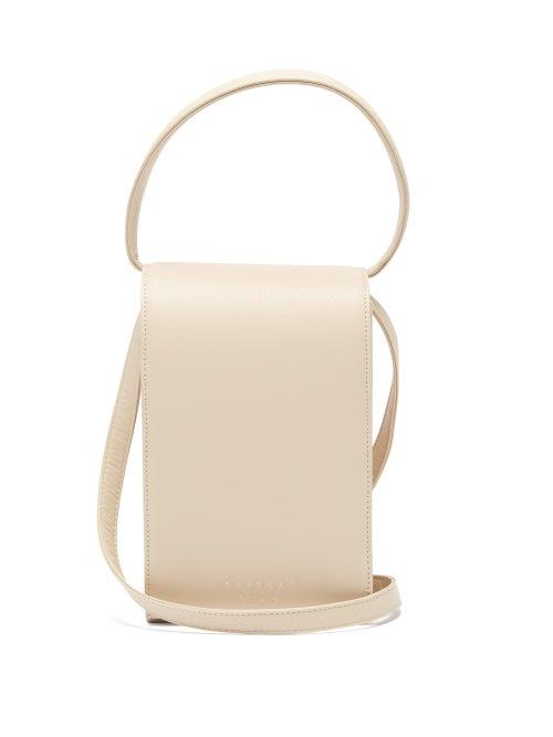 Matchesfashion.com Tsatsas - Malva 3 Grained-leather Cross-body Bag - Womens - Ivory