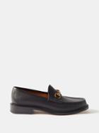 Gucci - Horsebit Leather Loafers - Mens - Black