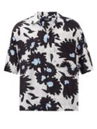 Jacquemus - Jean Floral-print Cotton-poplin Shirt - Mens - White Navy