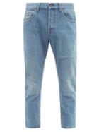 Mens Rtw Gucci - Straight-leg Cropped Jeans - Mens - Blue