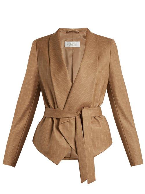 Matchesfashion.com Max Mara - Giunto Jacket - Womens - Brown Stripe